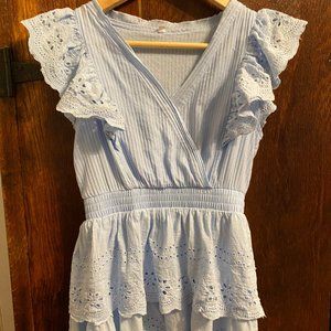 Blue Off Brand Love Shack Fancy Dress- Size Small